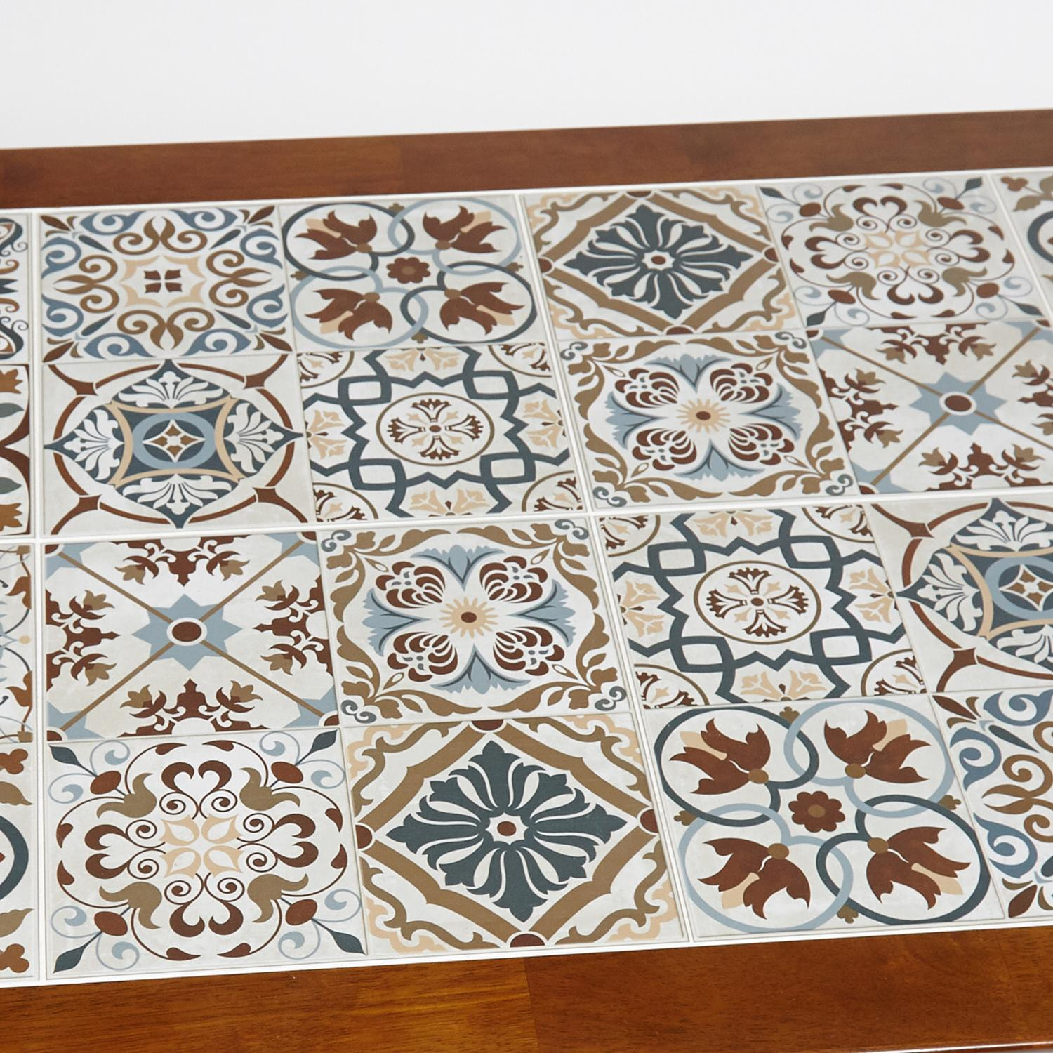 Столешница из плитки с марокканским рисунком