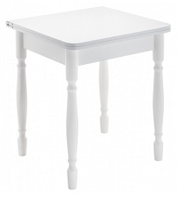 Деревянный раскладной стол. Цвет белый.
