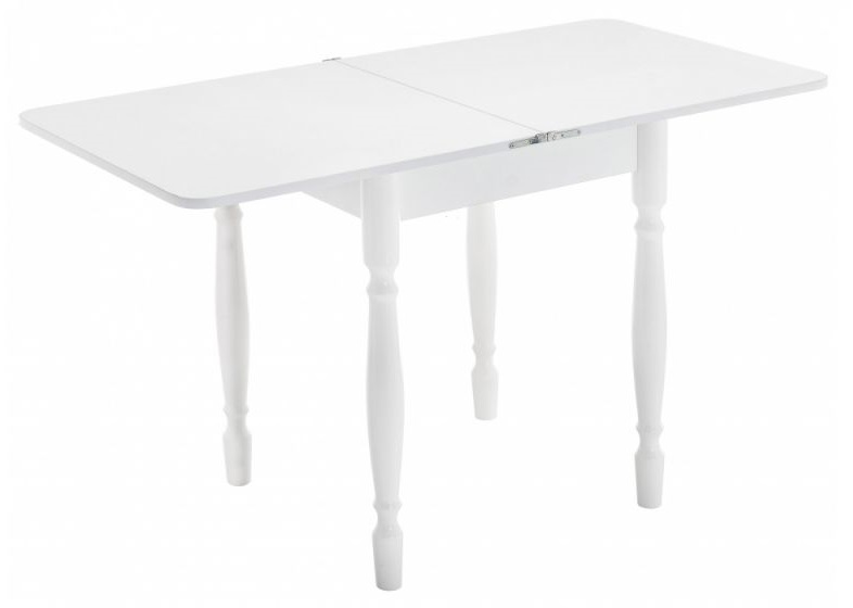 Деревянный раскладной стол. Цвет белый.
