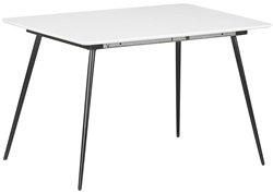 Раскладной белый стол из МДФ и металла