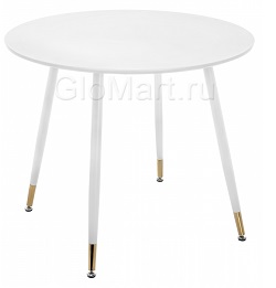 Круглый белый стол из дерева WV-12209