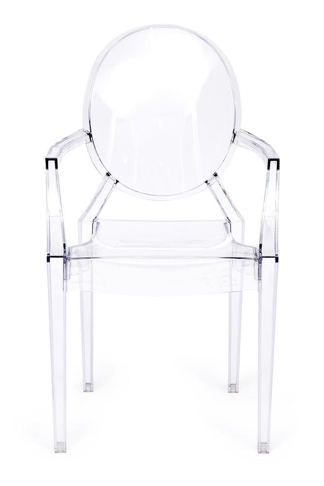 Дизайнерское прозрачное пластиковое кресло