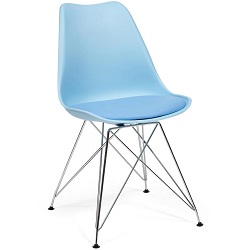 Голубой пластиковый стул TC-73587