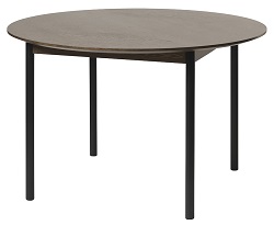 Круглый стол из дерева. Цвет коричневый.