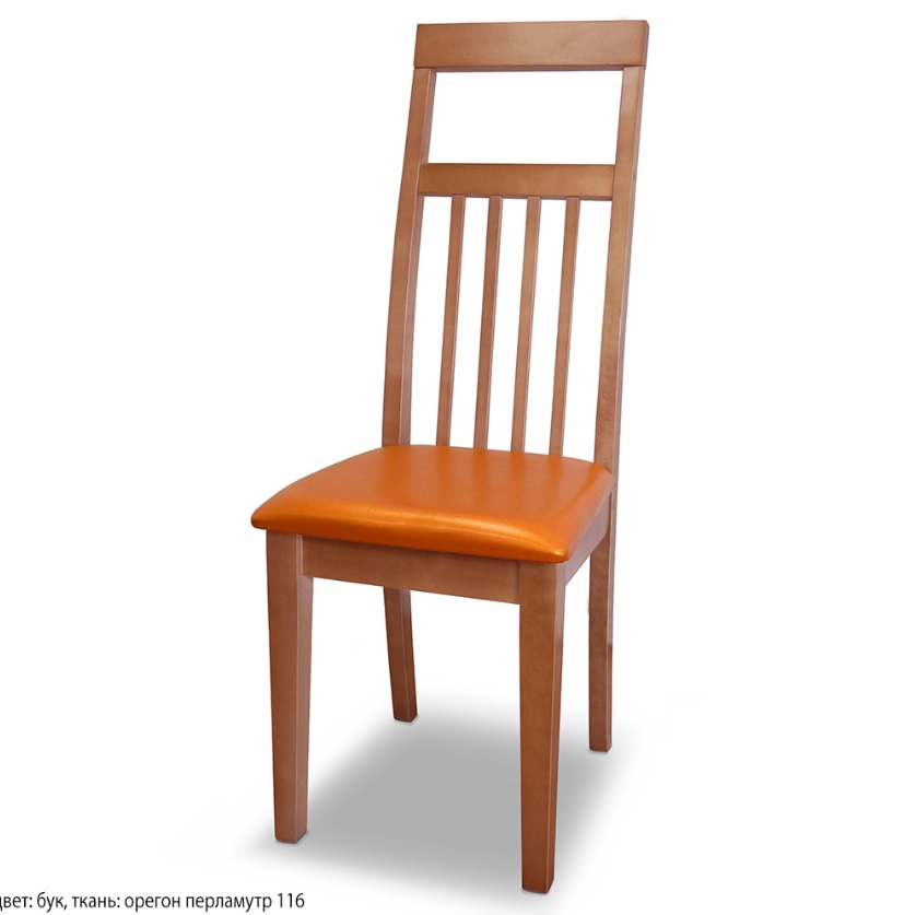 Удобный изгиб спинки стульев и частые рейки обеспечивают эргономичное положение спины во время сидения
