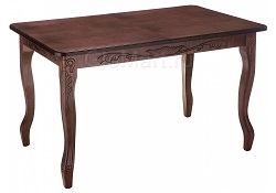 Классический деревянный раскладной стол. Цвет орех.