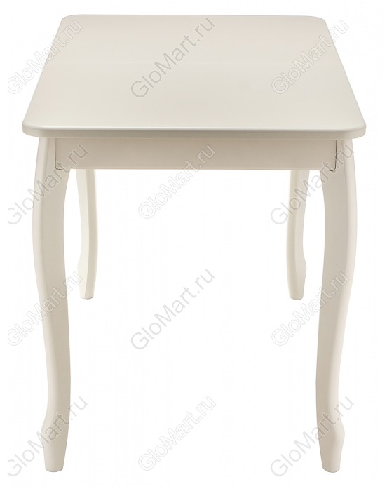Классический деревянный раскладной стол. Цвет молочный.