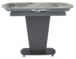 Раскладной стол с керамическим покрытием. Цвет: темно-серый.