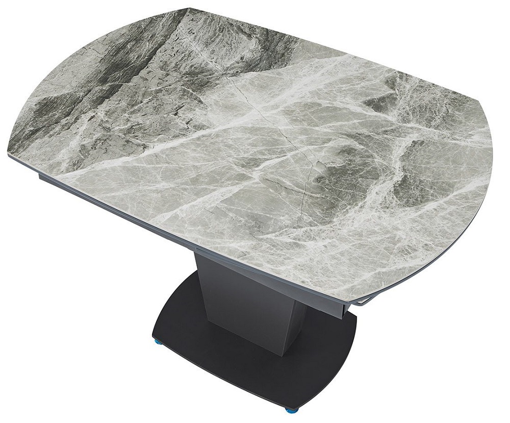 Раскладной стол с керамическим покрытием. Цвет: темно-серый.