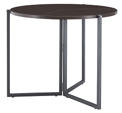 Круглый складной стол цвета венге ES-12674