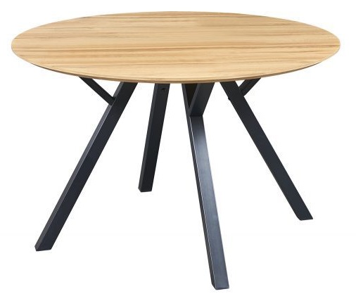 Круглый стол с меламиновым покрытием. Цвет натуральный.