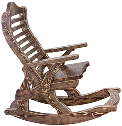 Деревянная кресло-качалка из массива сосны