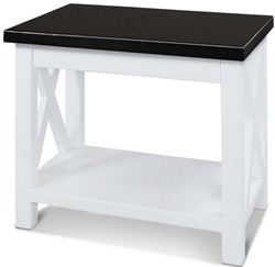 Журнальный столик из массива сосны, цвет комбинированный: белый/венге