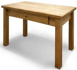 Универсальный деревянный обеденный стол, цвет ольха