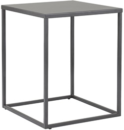 Квадратный столик в минималистичном дизайне, изготовлен из стали