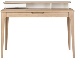 Письменный стол с ящиками из древесины березы, шпона белого дуба и фанеры