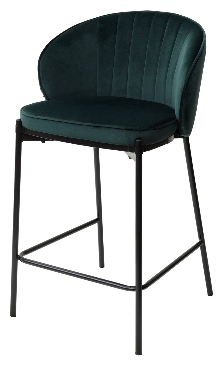 Полубарный стул из велюра MC-12829 -  , 