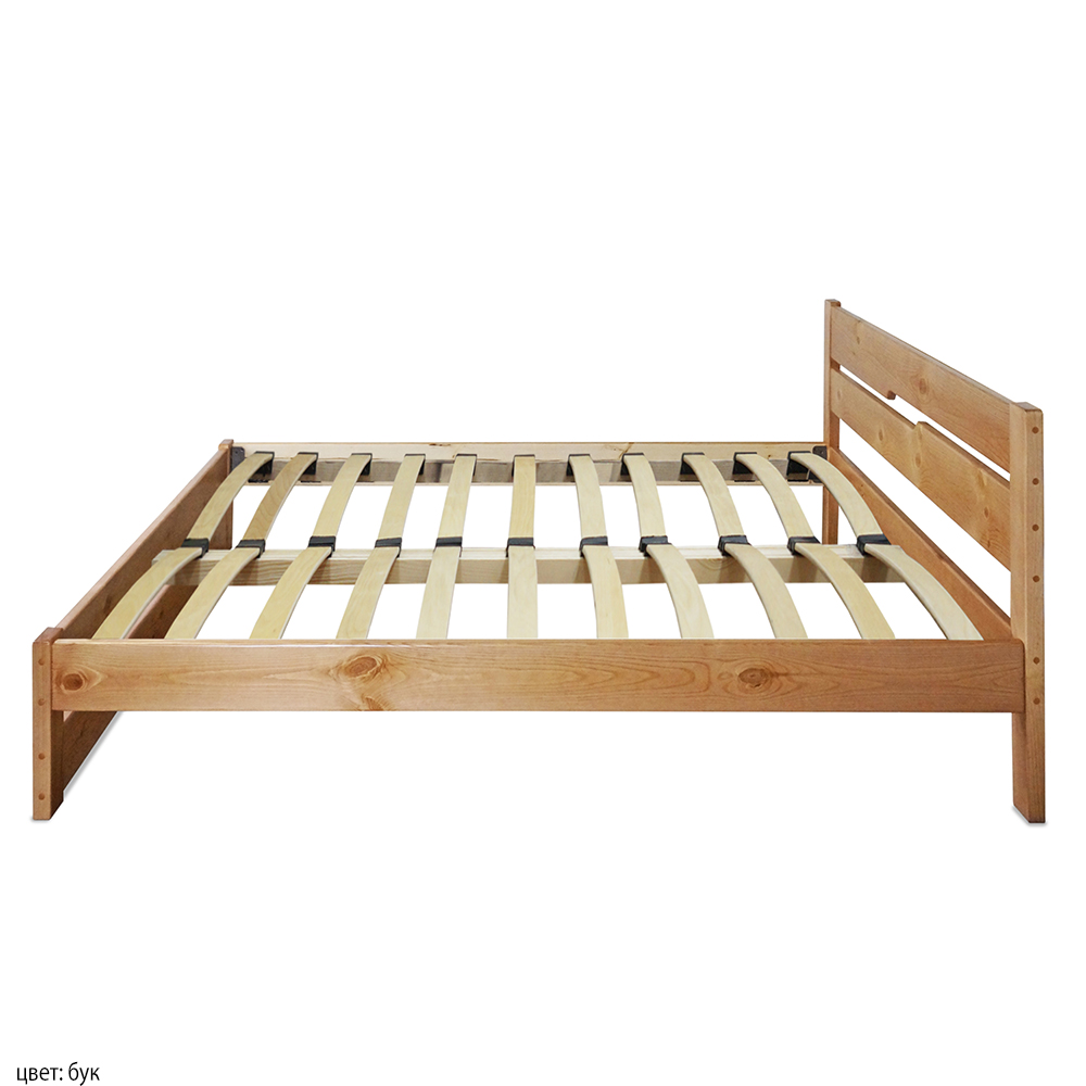 Деревянная кровать. Основание кровати- гнутоклееные ламели