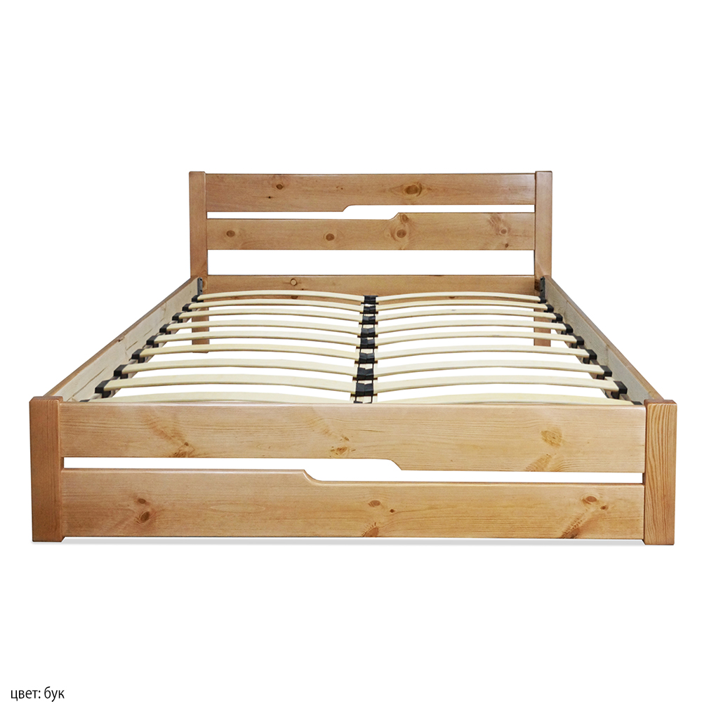 Деревянная кровать. Основание кровати- гнутоклееные ламели