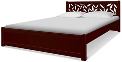 Деревянная кровать с резным изголовьем SH-74210