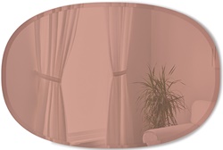 Овальное зеркало с уникальным медным покрытием