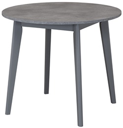 Стол обеденный раздвижной с круглой столешницей. Цвета: Бетон лайт + Серый