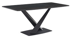 Обеденный стол из черной керамики ES-13128