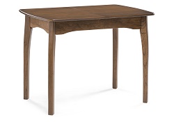Прямоугольный раскладной деревянный стол. Цвет миланский орех.