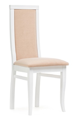 Деревянный стул с бежевой обивкой WV-13517