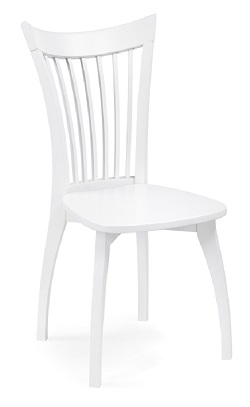 Белый деревянный стул.