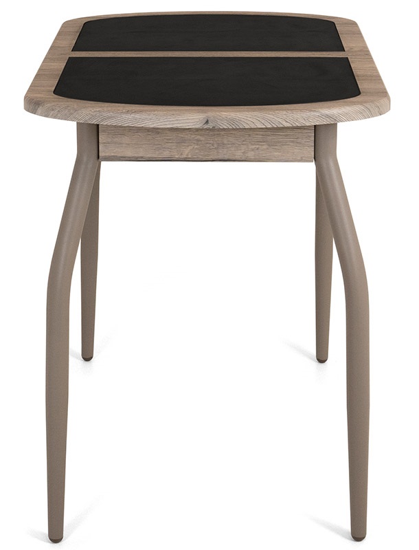 Стол с керамикой на металлокаркасе. Цвет Blend-Nero/Лофт.