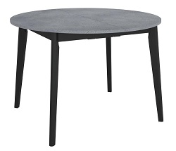 Круглый раскладной стол из ЛДСП. Цвет бетон портленд.