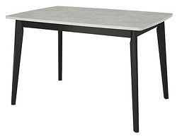 Прямоугольный раскладной стол из ЛДСП. Цвет бетон лайт.
