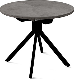 Круглый раздвижной стол. Цвет blend-grigio/серый камень.