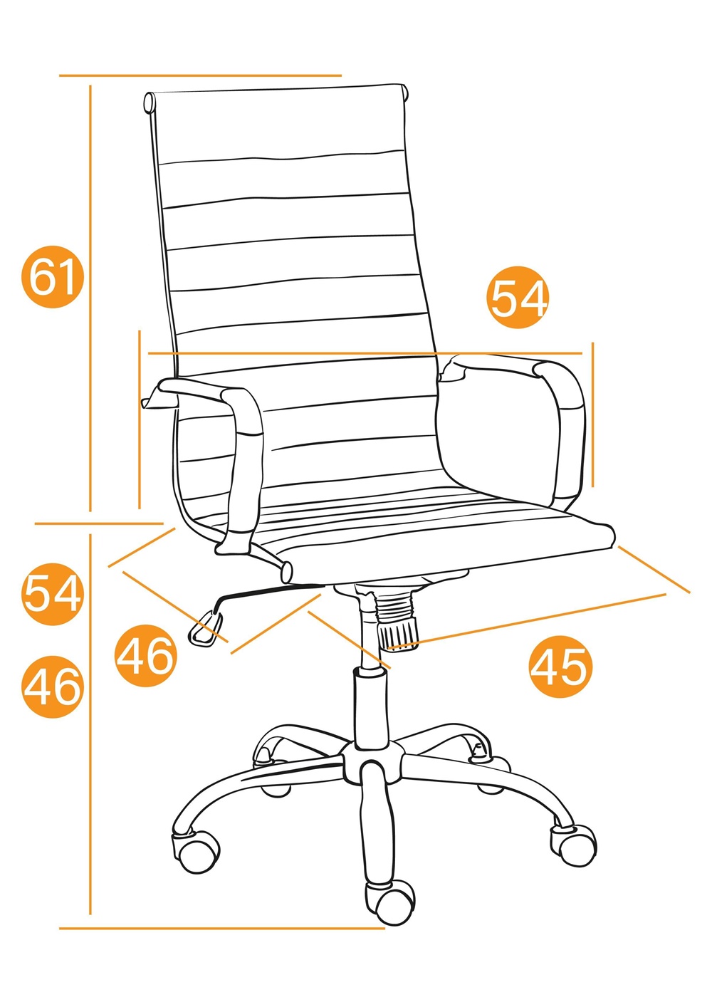 Размеры кресла
