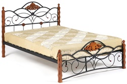 Кровать с металлический ковкой TС-74351