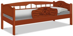 Детская деревянная кровать с бортиком SH-74374