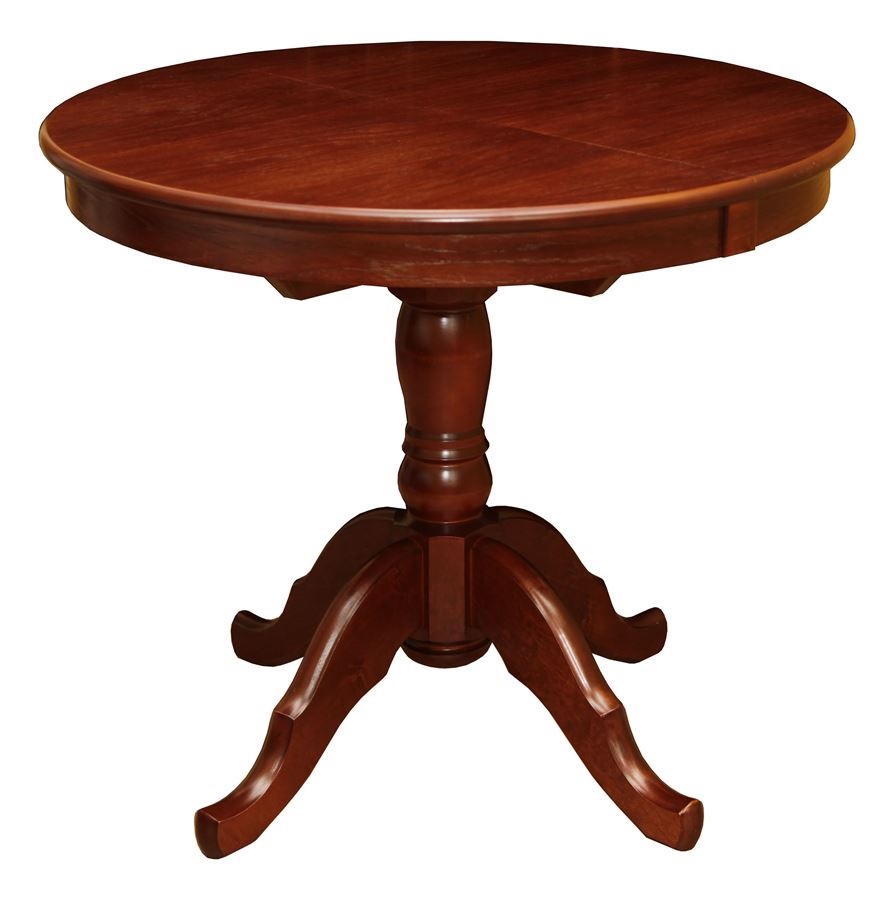 Обеденный раскладной стол из дерева. Цвет махагон. 