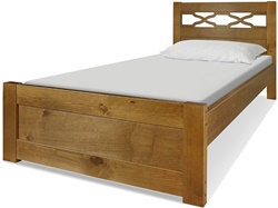 Кровать из натурального дерева в современном классическом стиле, цвет: орех