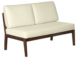 Современный двухместный диван, каркас из натуральной древесины