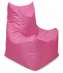 Бескаркасное кресло-топчан. Цвет розовый.