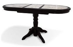 Деревянный стол с плиткой. Цвет венге, плитка 11.