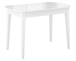 Белый стол со стеклянной поверхностью DK-13384