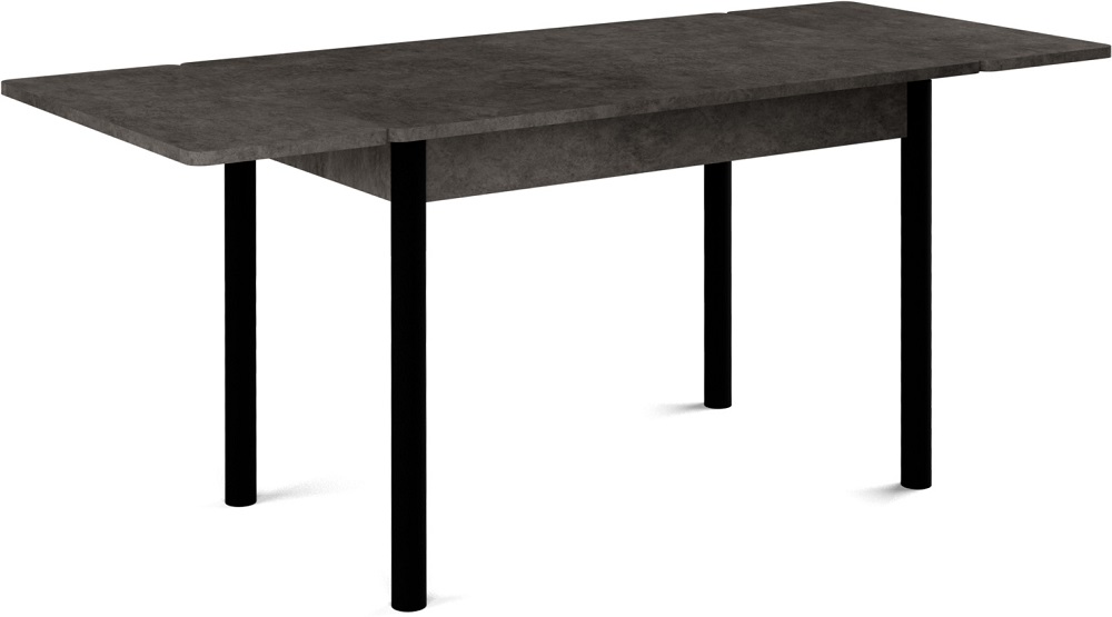 Стол обеденный прямоугольный, раздвижной. Цвет серый камень.

