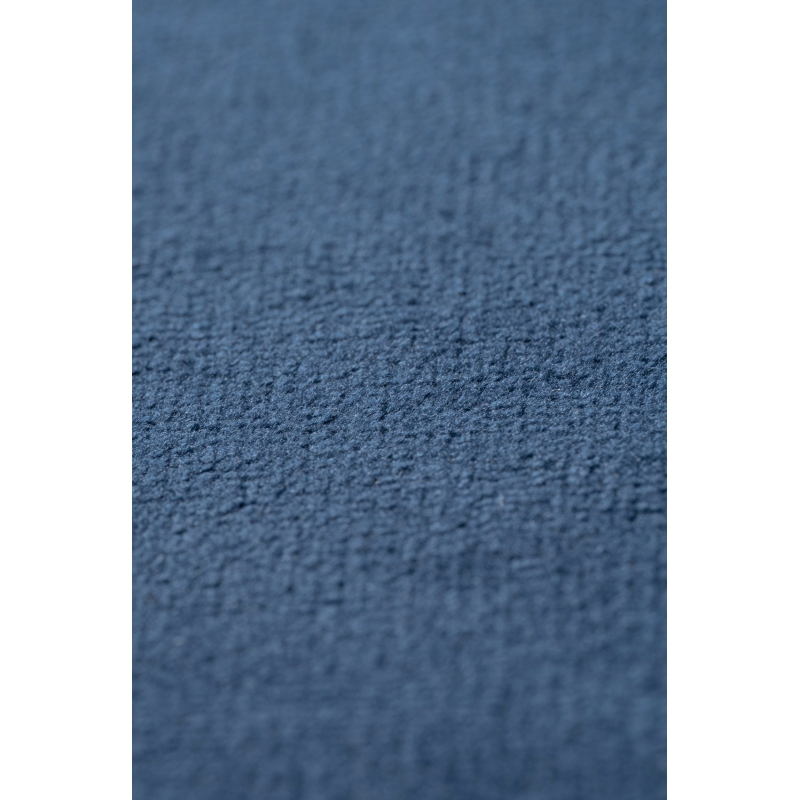 Увеличенный фрагмент обивки сиденья полубарного табурета. Обивка из велюра. Цвет темно-синий.