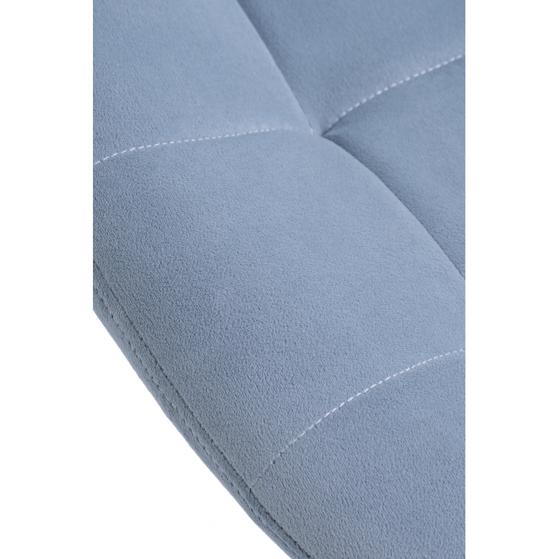 Увеличенный фрагмент обивки сиденья из велюра синего (blue) цвета.