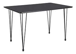 Черный стол с ножками из металла BR-13635