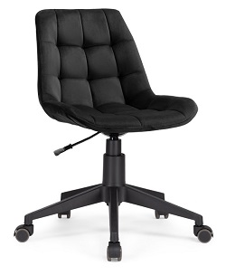 Компьютерное кресло из ткани. Цвет черный.
