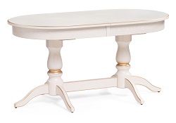 Деревянный стол белый с патиной WV-13685
