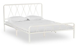 Кровать из белого металла WV-13697